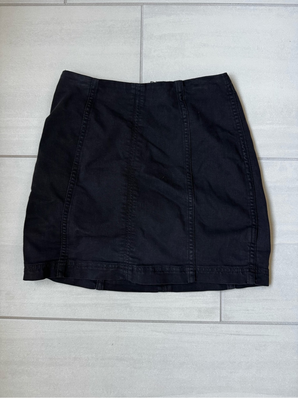 Free People Black Panel Mini Skirt, size 2